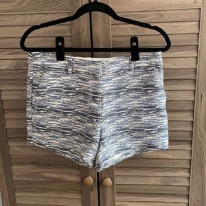 Katherine Barclay Navy and Silver Tweed Short